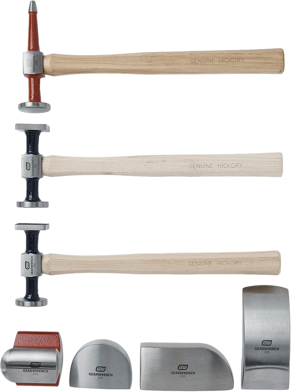 GEARWRENCH 7 Pc. Auto Body Tool Set, Hammers and Dollys, 82302