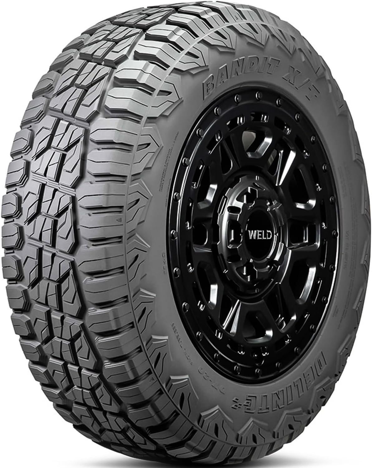 Delinte DX-20 Bandit X/T Truck/SUV All-Terrain Mud Off-Road Radial Tire-235/55R19 235/55/19 235/55-19 105W Load Range SL 4-Ply BSW Black Side Wall UTQG 660AA