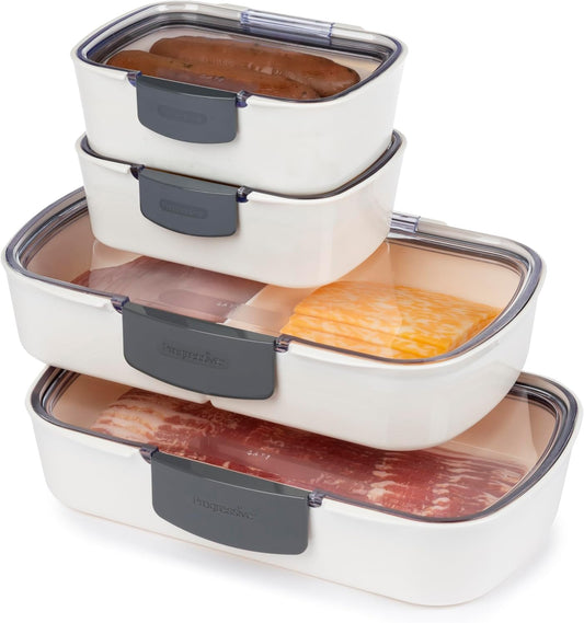 ProKeeper 4-Piece Deli Container Set \u2013 Airtight, BPA-Free Food Storage with Freshness Lock, Ideal for Deli Meats, Cheese, and Produce