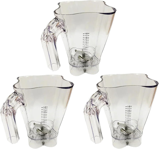 Mixing Cup,(without Lid) Blender Cup Body,Compatible For Hamilton Beach,for HBH550 HBH650 HBH850 Mixing Cup With Blade Part(3pcs)