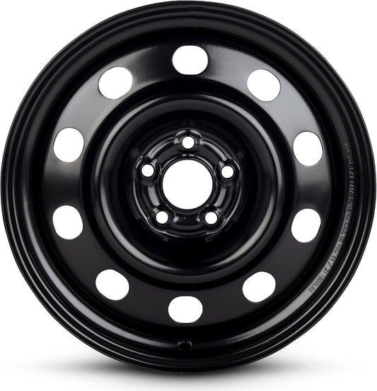 For 2013-2019 Ford Escape 17 Inch Painted Black Steel Rim - OEM Direct Replacement - Road Ready SUV Wheel