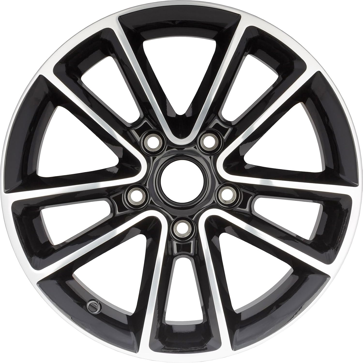 New 17-Inch Polished Black Aluminum Alloy Wheel Rim Fits Dodge Journey 2017-2019 and Caravan 2014-2019