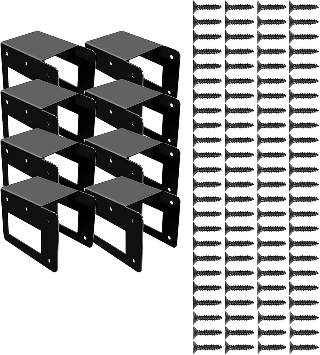 2\/4\/6\/8 Pcs Firewood Log Storage Rack Bracket,Indoor Outdoor Adjustable Heavy Duty Powder Coated Steel Holder,Fireplace Wood Storage, Log Holder(8pcs)