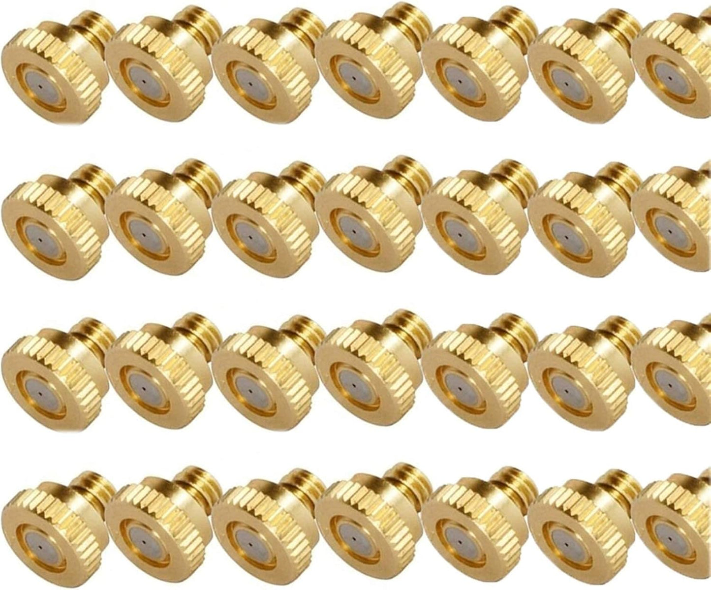 Pfeilzieher 80pcs misting nozzles kit for Cooling System Brass Mister nozzles Garden Water Mister Fog nozzles for Patio Outdoor misting System Size 0 6mm