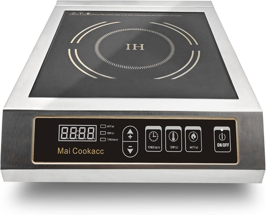3500W Commercial Induction Cooker, Countertop Electric Induction Stove Cooktop Electric Burners1 (Black)