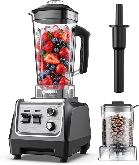 Blenders for Kitchen 1800 Watts Powerful Smoothie Blender and Grinder Combo 70OZ Large Capacity Countertop Blender for Smoothies Ice Crush Frozen Drinks Puree