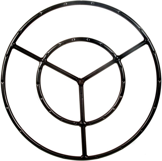 Black Steel Fire Ring - 22 inch