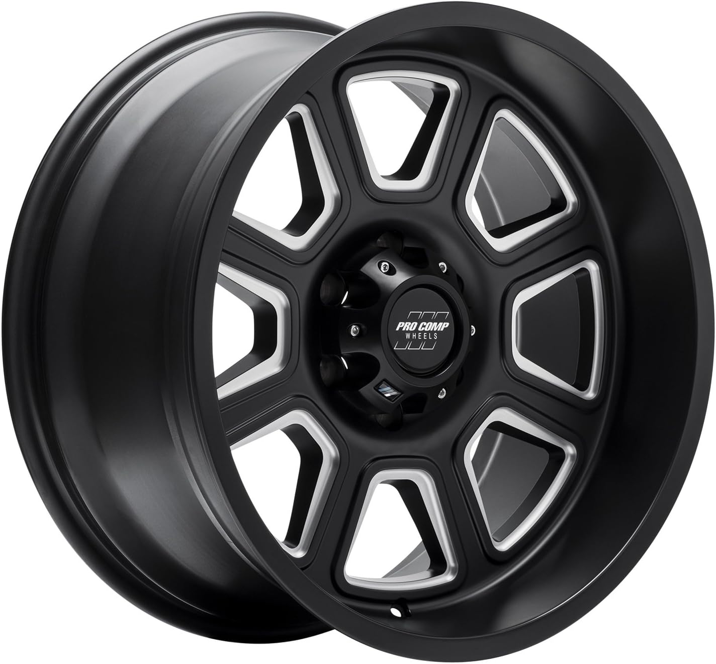 ProComp Alloys 5164-213647 Black Wheel with Alloy Steel (20 x 10. inches /6 x 135 mm, -18 mm Offset)