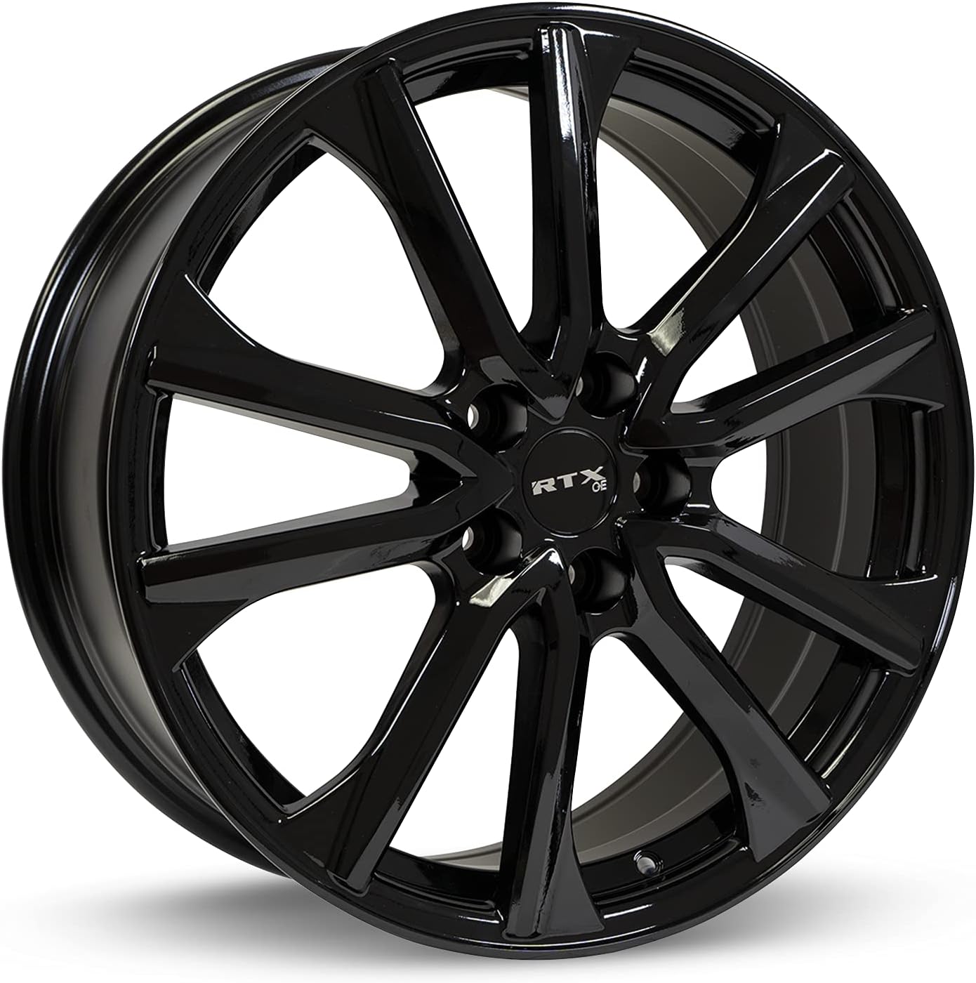 RTX ARAI Custom Wheel - 16x6.5, 40 Offset, 5x114.3 Bolt Pattern, 67.1mm Hub - Gloss Black Rim