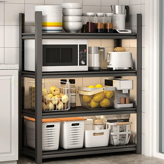 Large Baker Rack, Pantry Cabinets for Kitchen Storage with One Piece Column for Seasoning Boxes, Vegetables, Electrical Appliances
