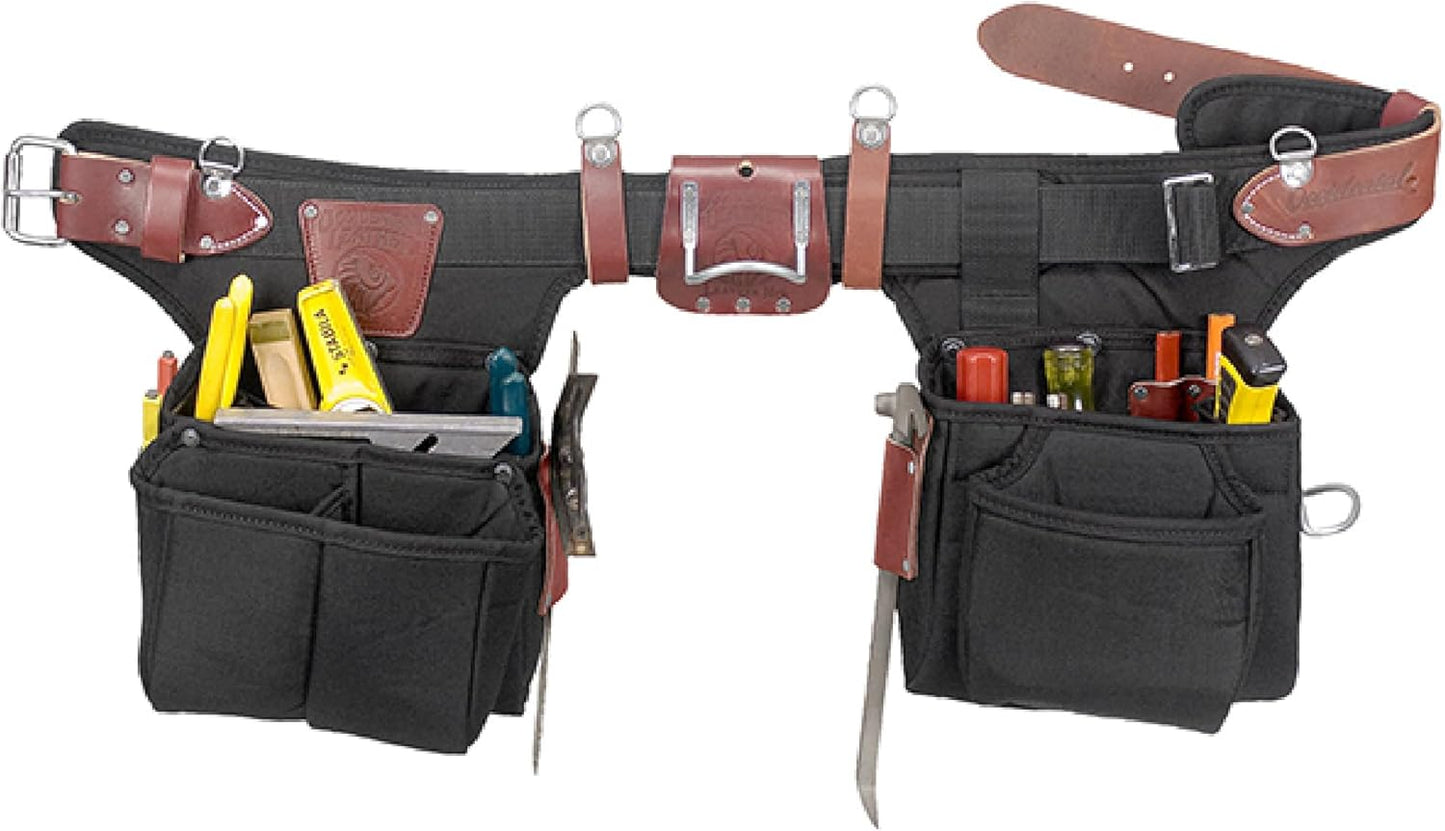 Occidental Leather Adjust-to-Fit Finisher Tool Belt Set - 23 Pockets & Tool Holders - Made in USA