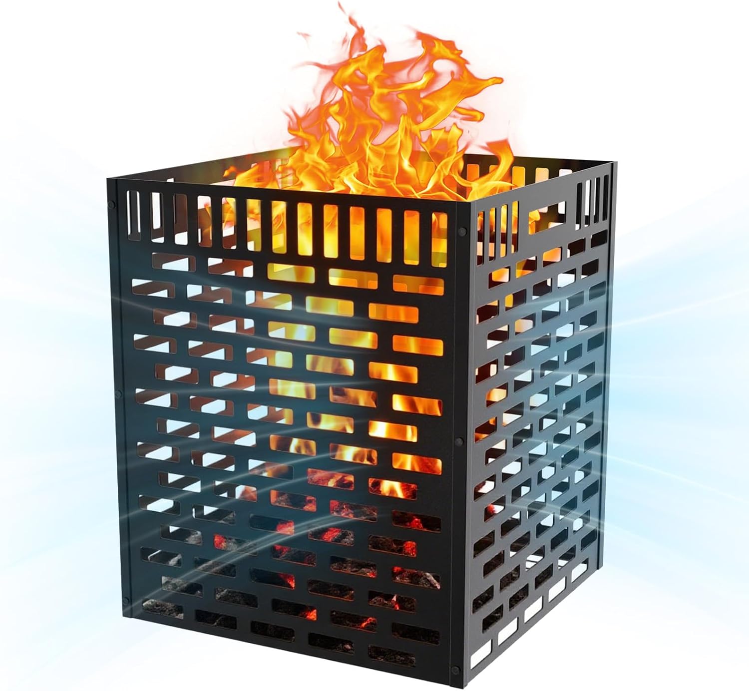 Ultimate 63 Gallon Heavy Duty Burn Barrel - Rust-Resistant Outdoor Incinerator Drum for Efficient Yard Waste, Paper & Wood Burning in Backyards, Farms & Campsites