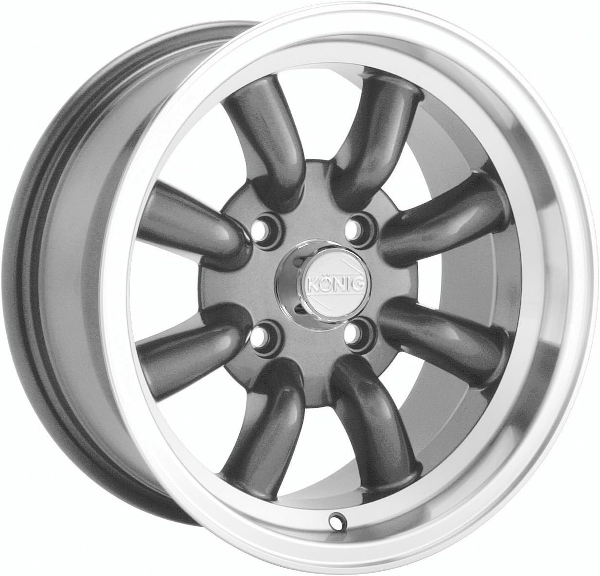 Konig Rewind Graphite Wheel with Machined Lip (15x7"/4x110mm)