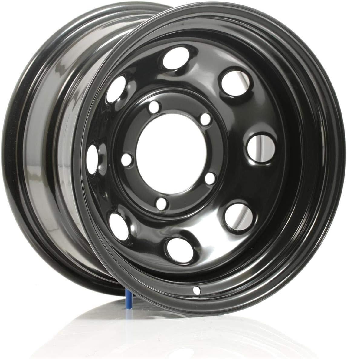 Cragar 3975855: Wheel, Soft 8, Steel, Black, 15 in. x 8 in., 5 x 5.5 in. Bolt Circle, 4 in. Backspace, Each