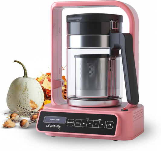 LEVO C - Large Batch Herbal Oil Infusion Machine - Botanical Extractor - Herb Decarboxylator & Oil Infuser - Edible Infusion Maker - For Infused Gummies, Tinctures, Brownies & More - Guava Pink