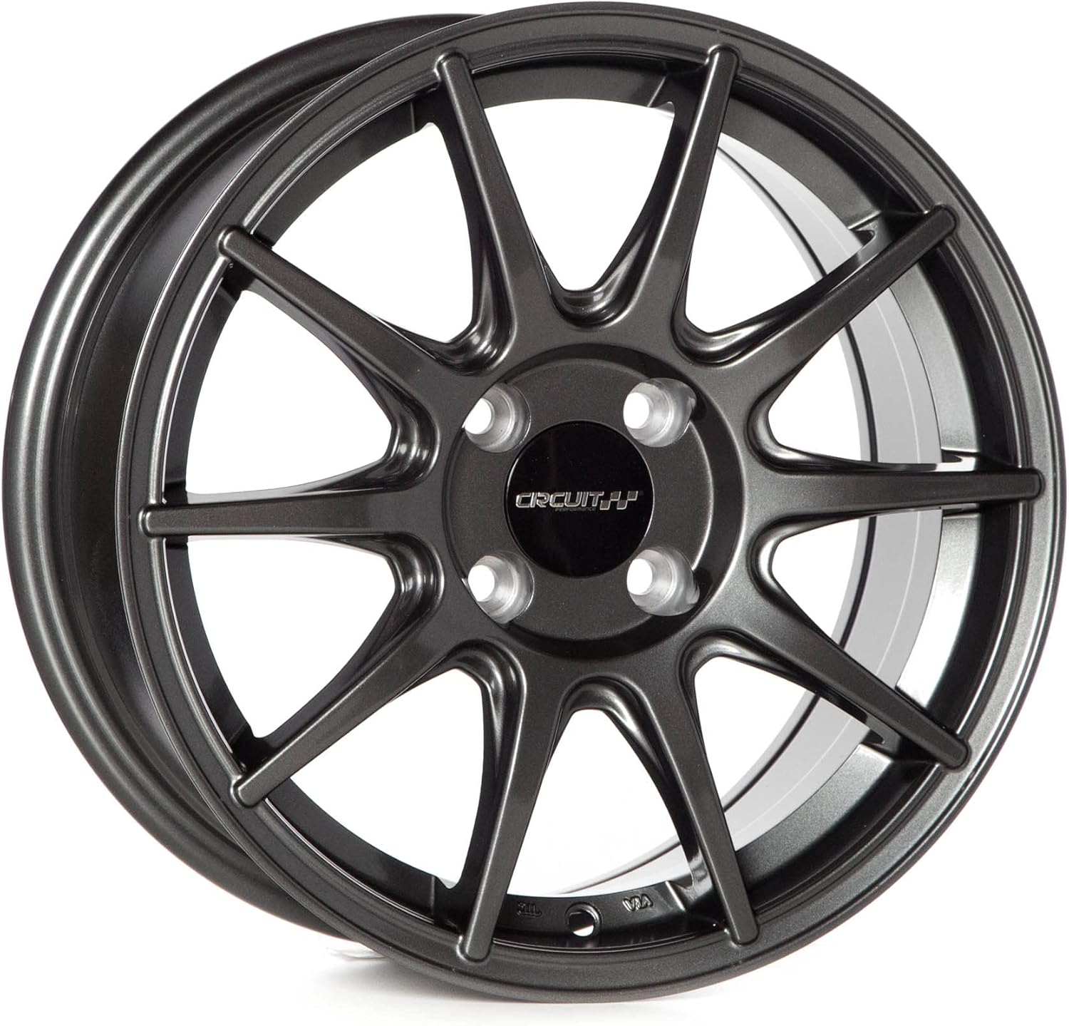 Circuit Performance CP41 15x7 Gloss Gun Metal Gray 4x100 +35mm Wheels JDM M.C.O Style