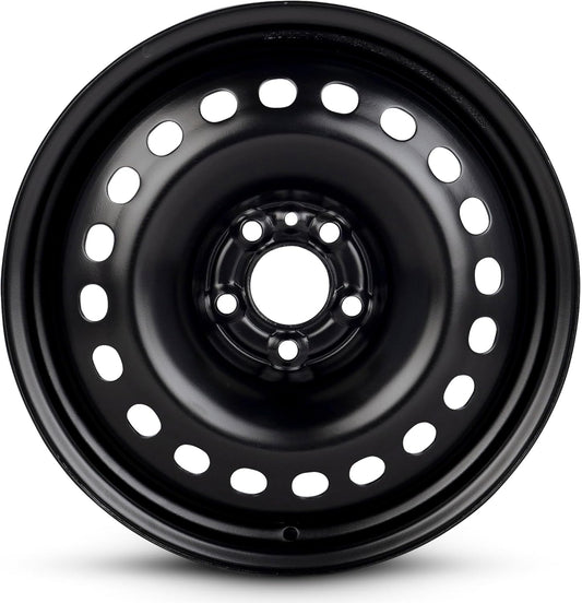 For 2014-2024 Jeep Cherokee 17 Inch Painted Black Rim - OE Direct Replacement - Road Ready Car Wheel