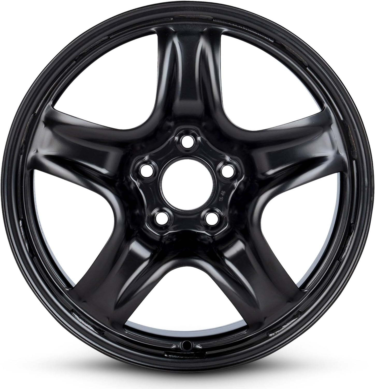 For 2005-2012 Chevrolet Malibu 17 Inch Black Painted Steel Rim - OE Direct Replacement - Road Ready Car Wheel