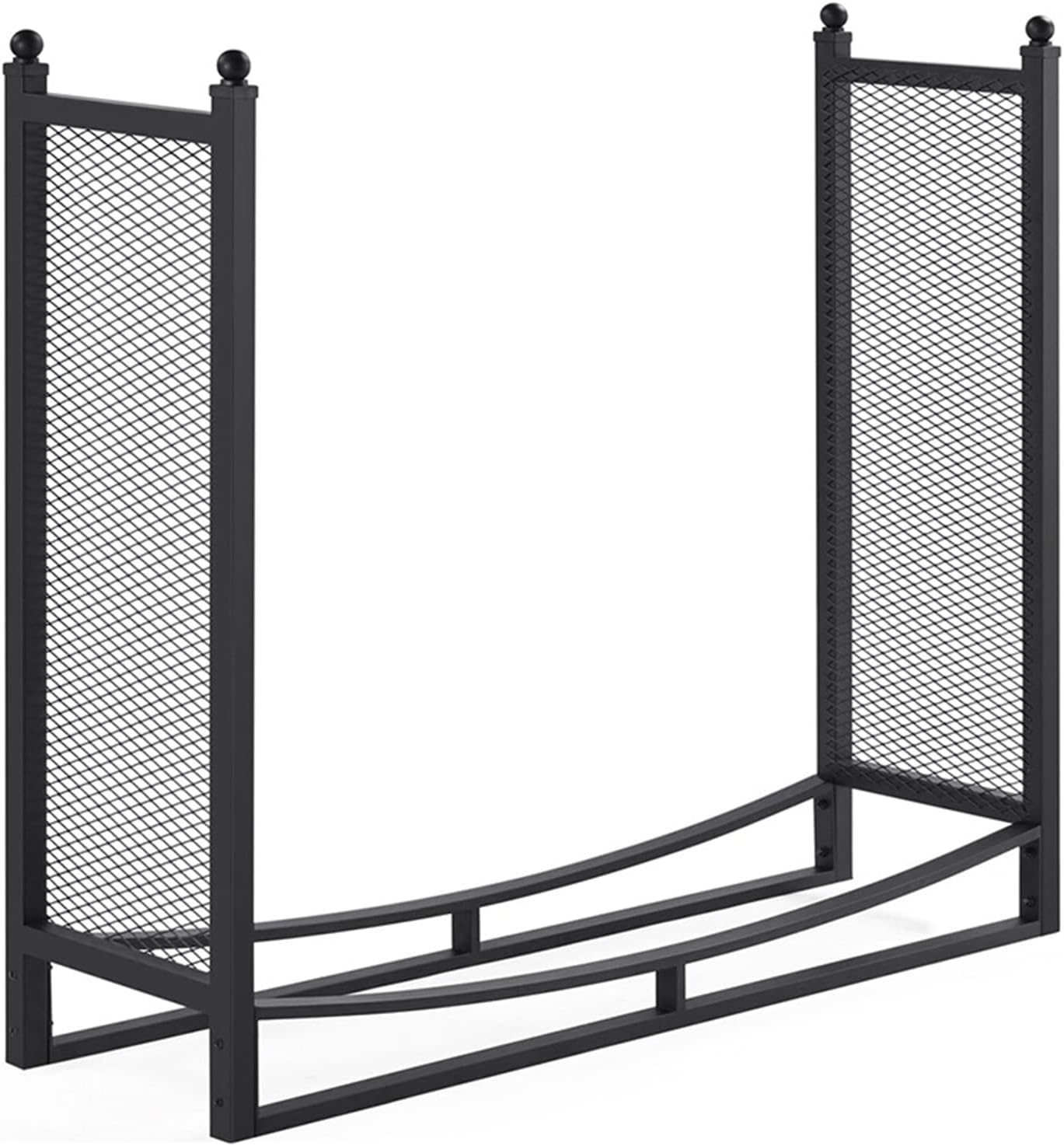 Log Rack Indoor Modern, High Capacity Wood Stacking Holder, Heavy Steel Firewood Rack for Patio Firepit/Back Yard Deck, Kindling Storage(