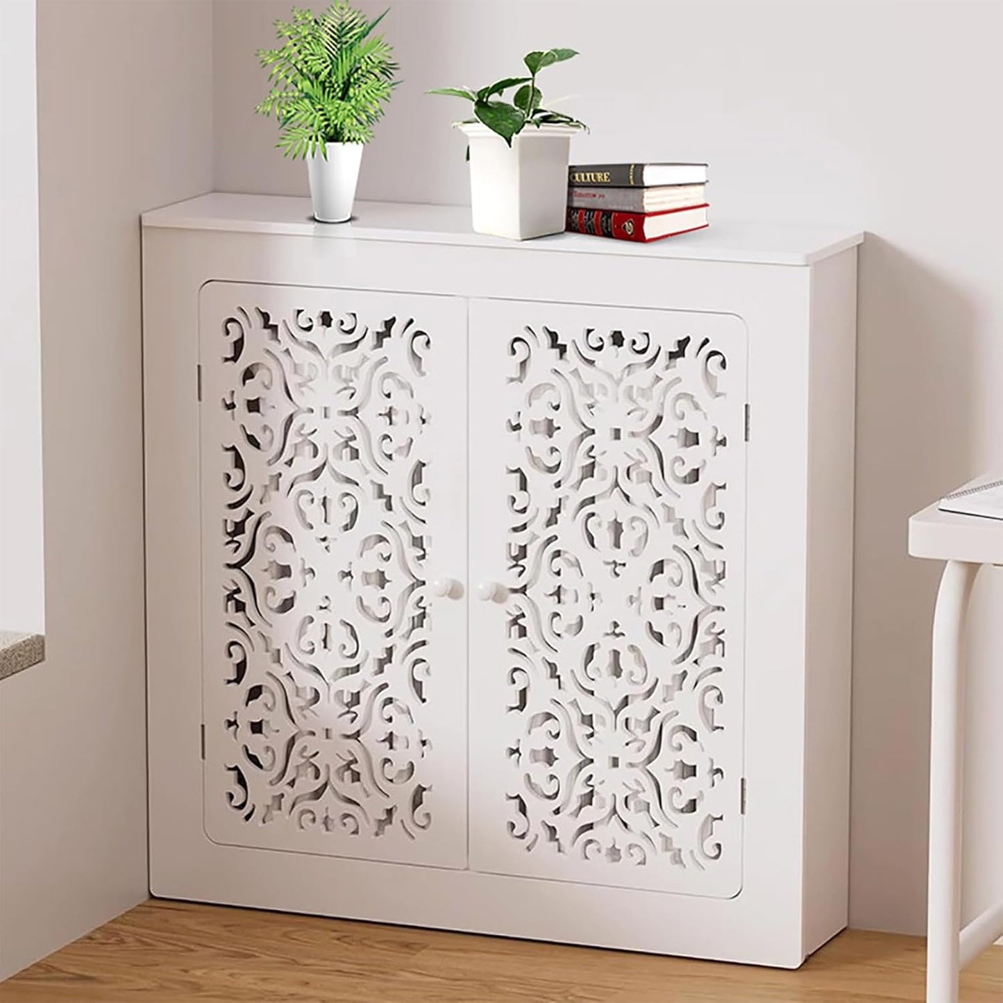 Radiator Cover for Home, Modern Wood Design for Living Room, Bedroom, Bathroom - Fits Standard Radiators (36" L x 8" W x 32" H)