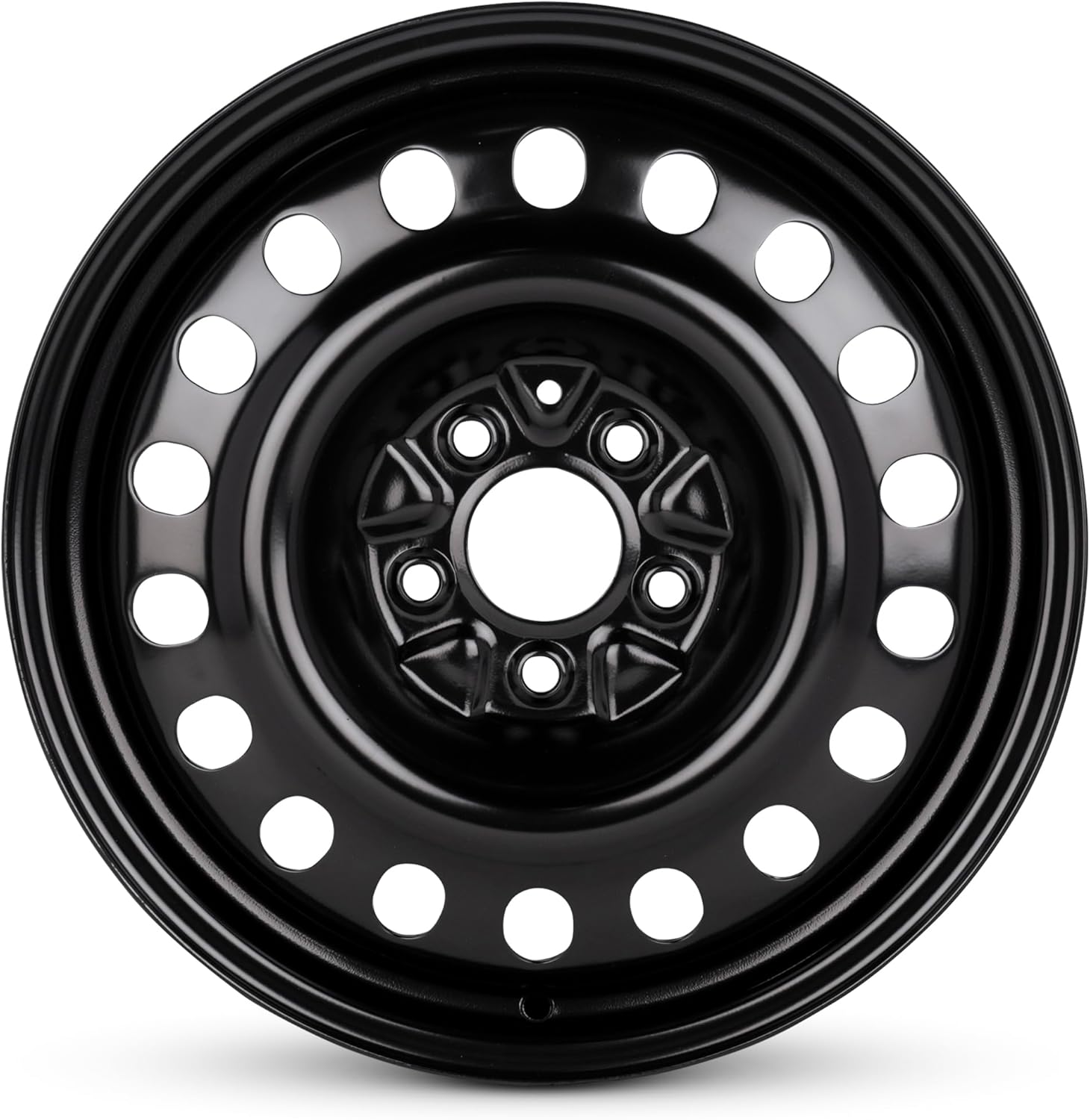 For 06-10 Kia Magnetis 17 Inch Painted Black Steel Rim - OE Direct Replacement - Road Ready Car Wheel