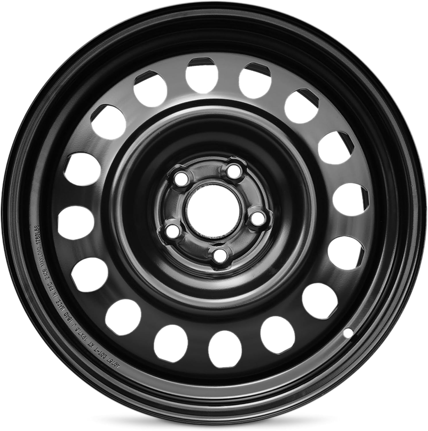 For 2010-2017 Chevrolet Equinox 19 Inch Painted Black Steel Rim - OE Direct Replacement - Road Ready SUV Wheel