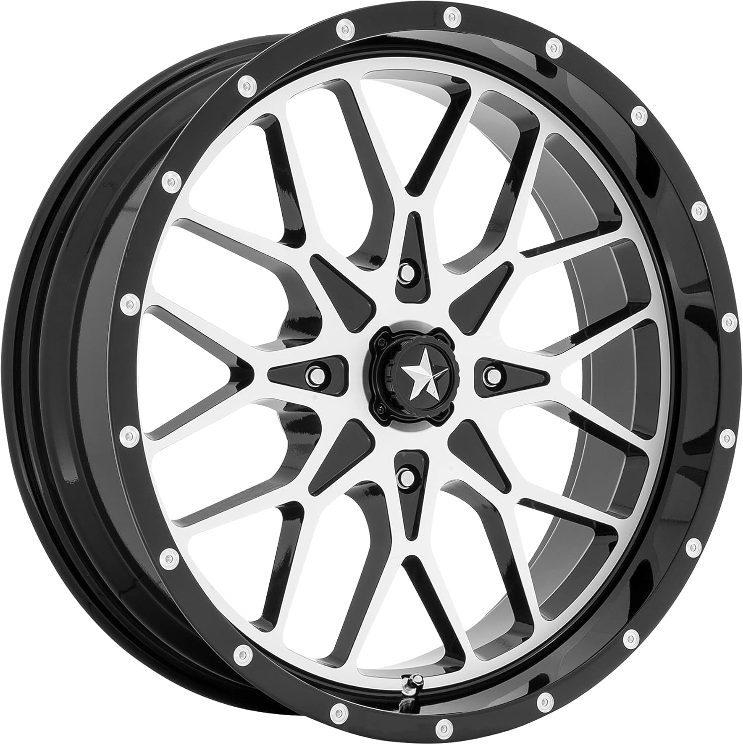 MSA Offroad Wheels MA45 14X7 4X156 G-BLK MACH 10MM - M45-04756