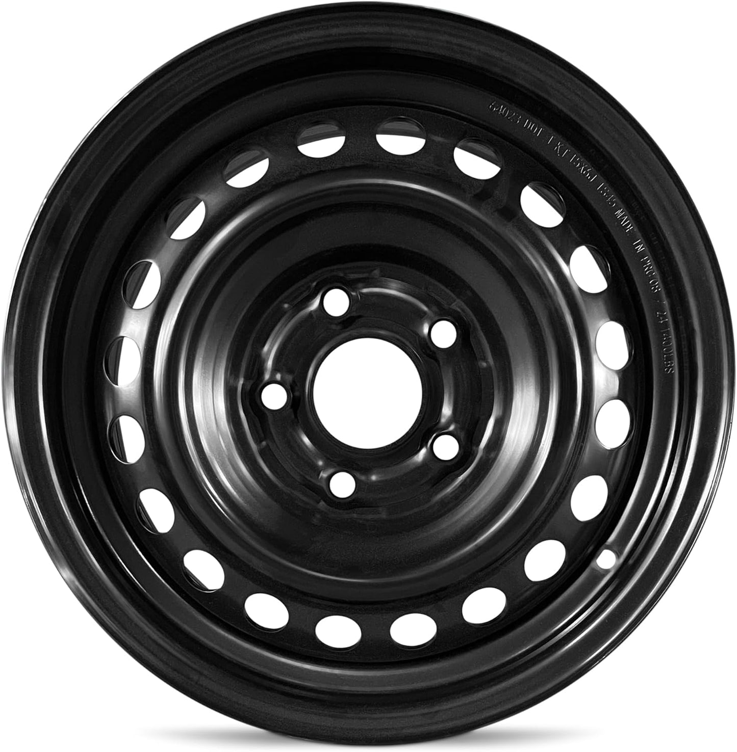 For 2012-2014 Honda Civic 15 Inch Painted Black Rim - OE Direct Replacement - Road Ready Car Wheel