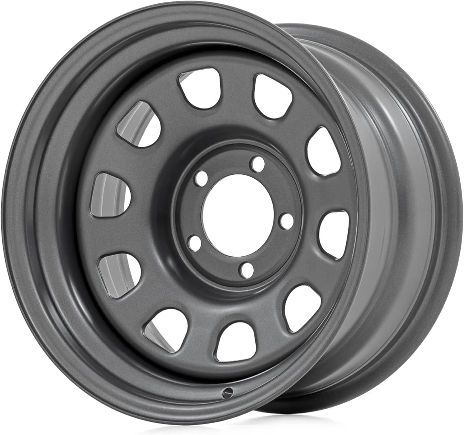 Rough Country Steel Wheel | 17x9 | 6x5.5 | 4.25 Bore | -12 Gunmetal Gray Painted (17 x 9. inches /6 x 4 inches, -12 mm Offset)