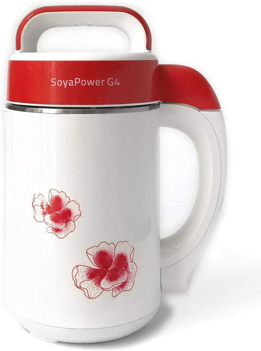 Soyapower G4 Soy Milk Maker, Almond Milk Maker, Rice Milk Maker, and Soup Maker - New Model All Stainless Steel Inside