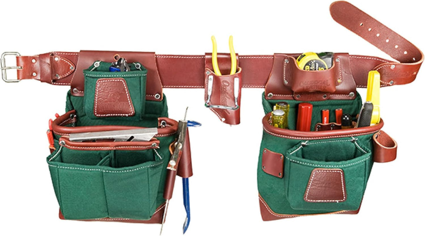 Occidental Leather Heritage FatLip Tool Bag Set - Medium - 25 Pockets & Tool Holders - Made in USA