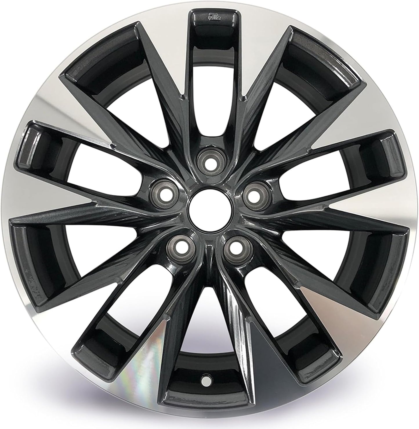 17" New Single 17x6.5 Alloy Wheel For Nissan Sentra 2016-2019 Machined Grey OEM Design Replacement Rim