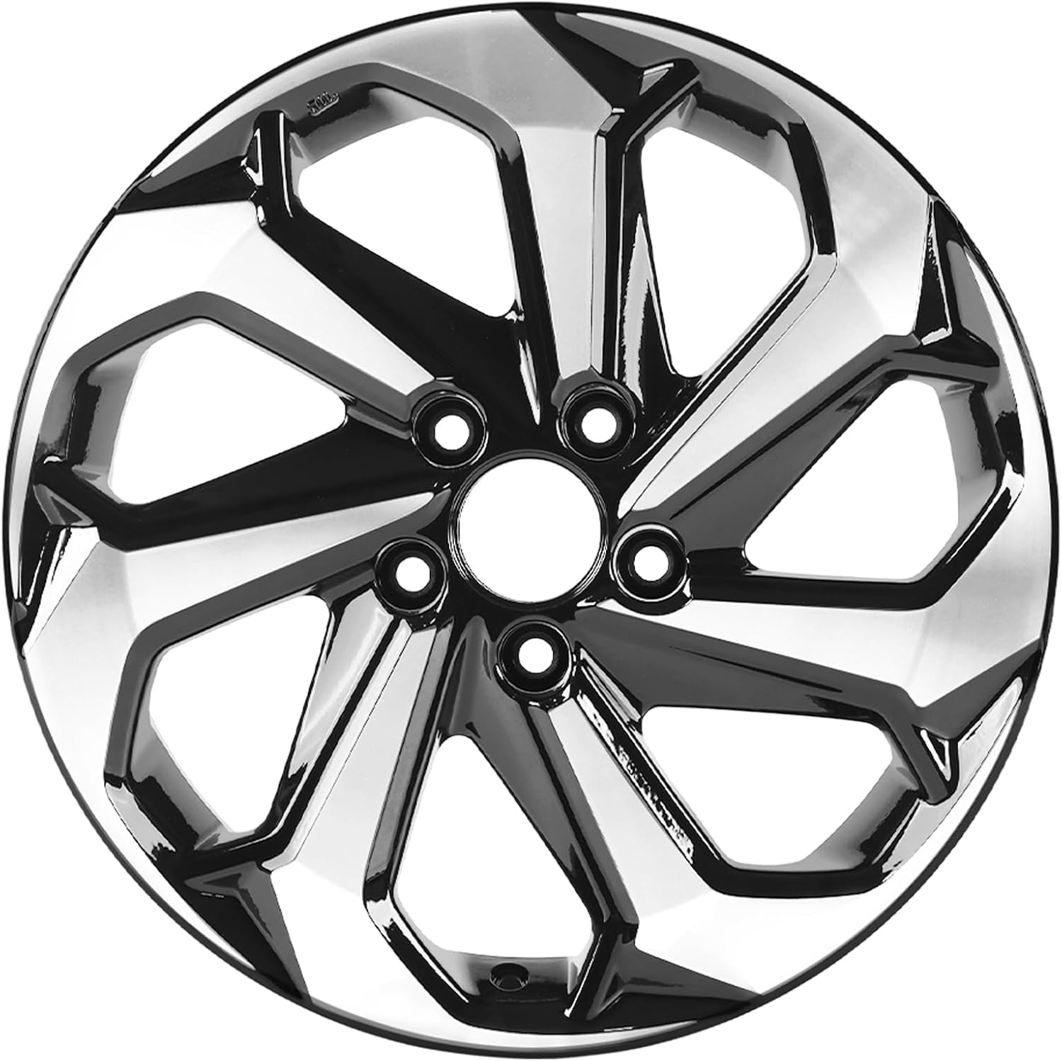 New Single 17 Inch 17x7.5 Premium Aluminum Alloy Wheel Rim Fits for Honda Accord 2016 2017 OEM Design, Machined Black OEM Design Replacement Rim