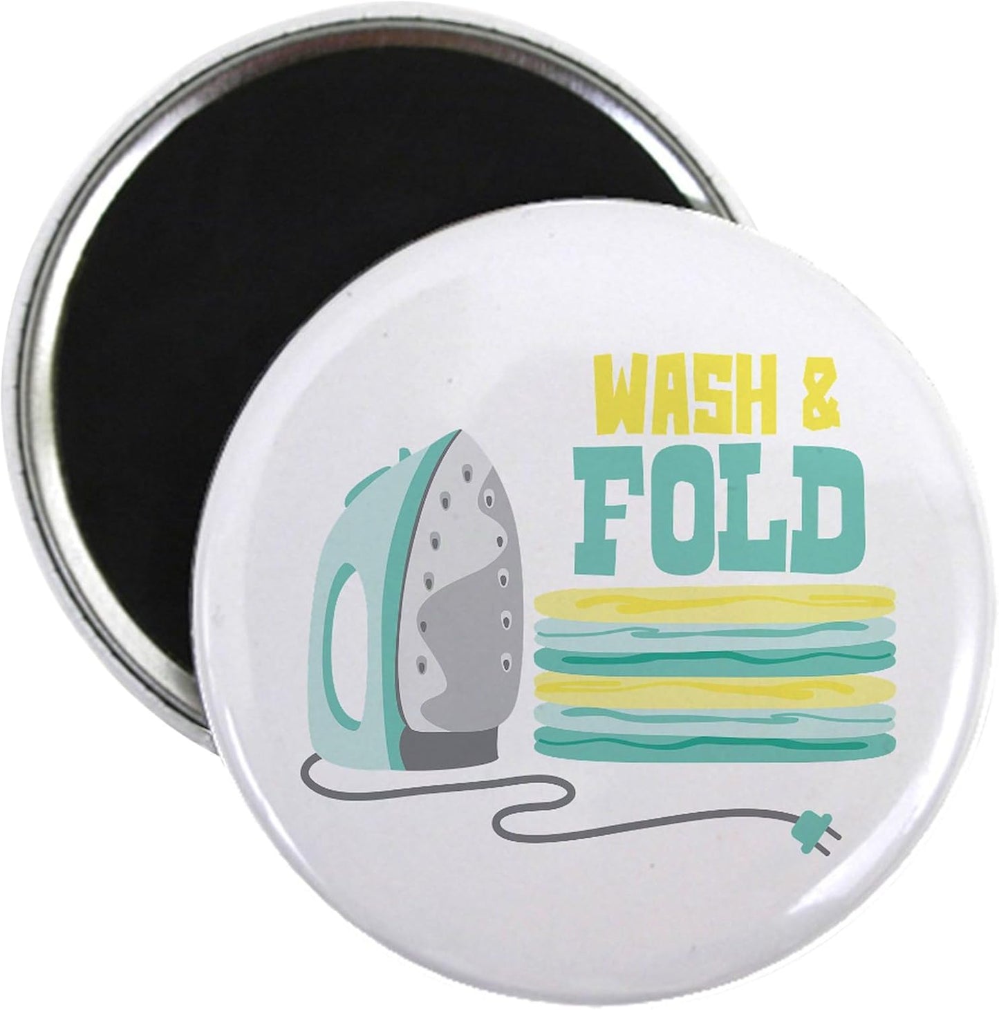CafePress Wash And Fold Magnets 2.25" Magnet (100 pack)