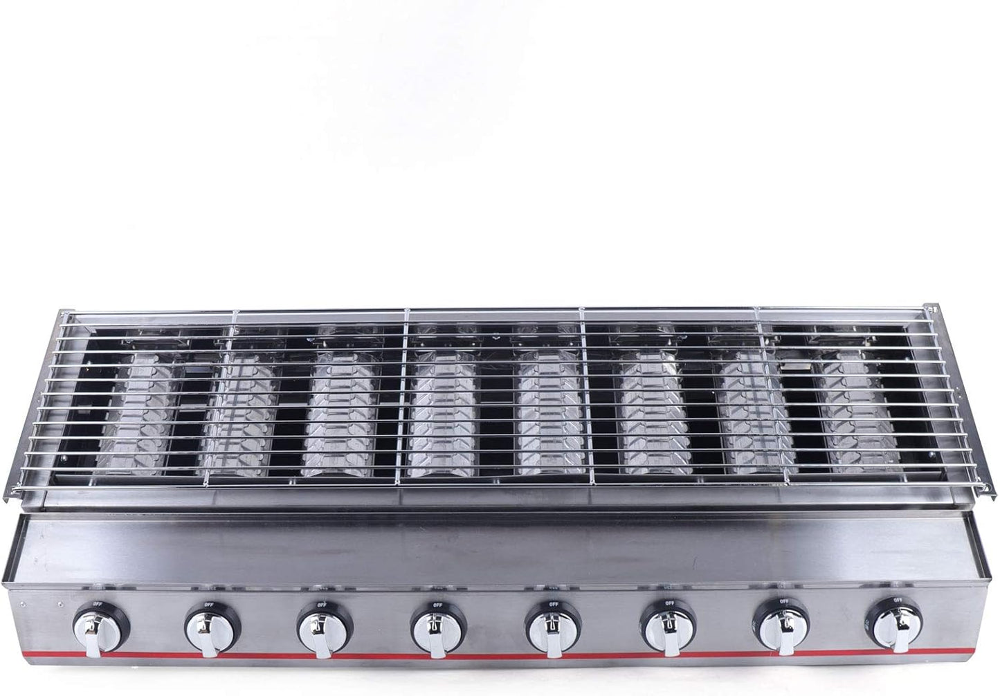 Portable Gas BBQ Grill Propane, Stainless Steel Commercial Multi-function BBQ LPG Gas Grill for BBQ, Picnic, or Camping Outdoor