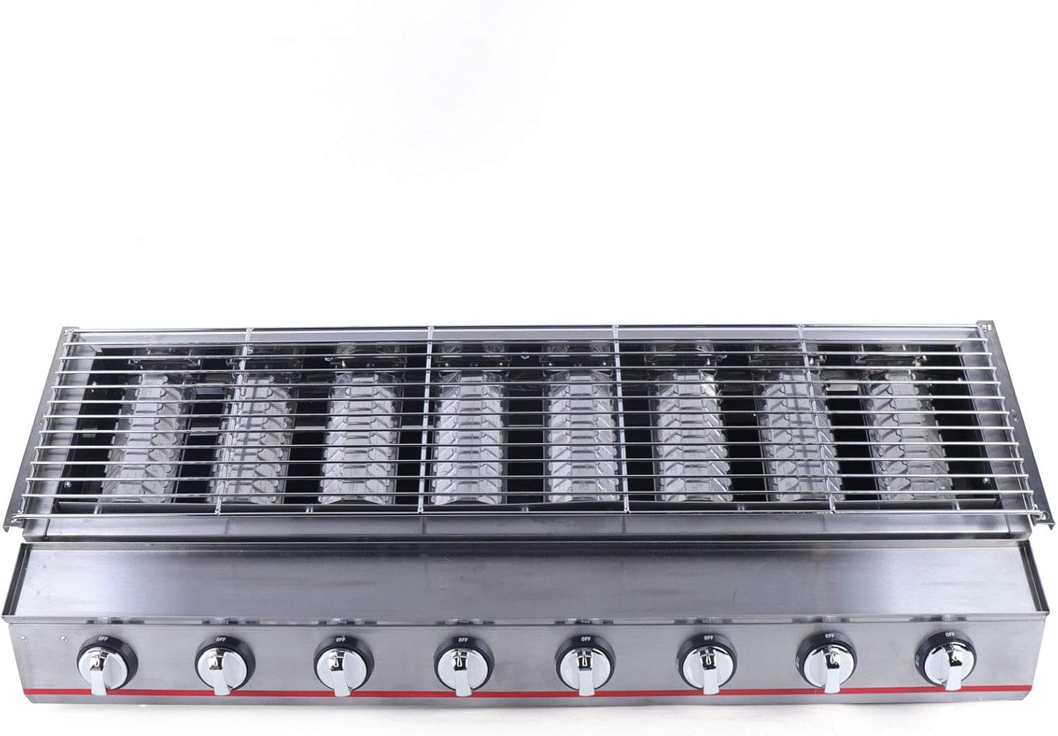 Portable Gas BBQ Grill Propane, Stainless Steel Commercial Multi-function BBQ LPG Gas Grill for BBQ, Picnic, or Camping Outdoor