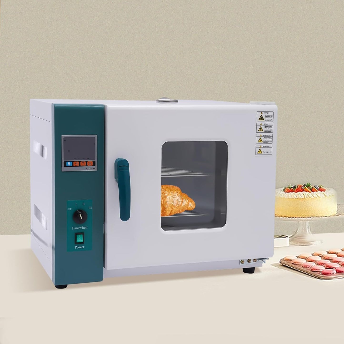 45L/12gal Lab Convection Oven, 1500W Digital Forced Air Convection Drying Oven with Dual-Layer Tempered Glass Window, Constant Temperature Blast Vacuum Drying Oven 101-0AB