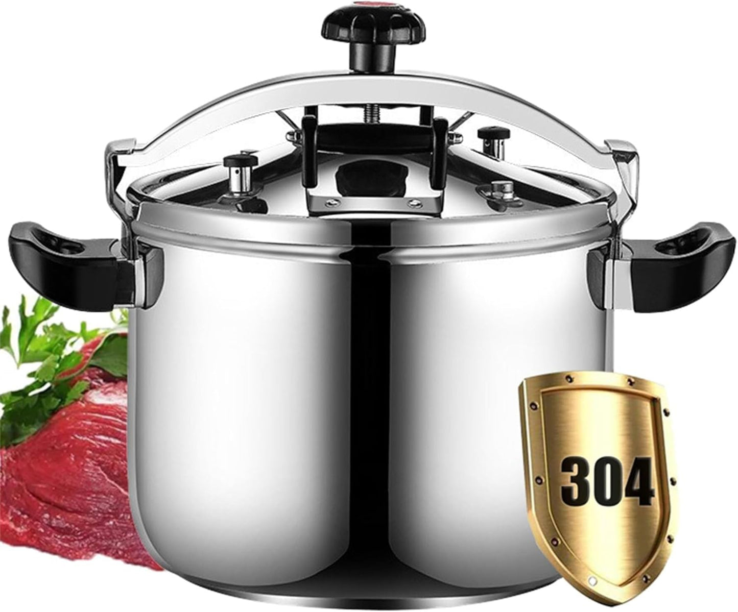 Pressure Cooker 15-50 Qt Stainless Steel, Commercial Very Large Pressure Cooker, Multi Explosion Proof Large Steamer Cooking Pressure Canners, for Home, Commercial Use,50L(15L)