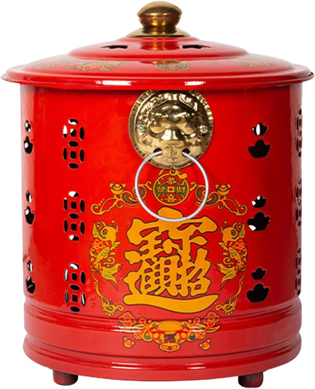 Incinerator Metal Barrel Stainless Steel Paper Burner Outdoor, Including Grid Frame Fire Hook, for Yard Patio and Backyard(30cm\/12in)