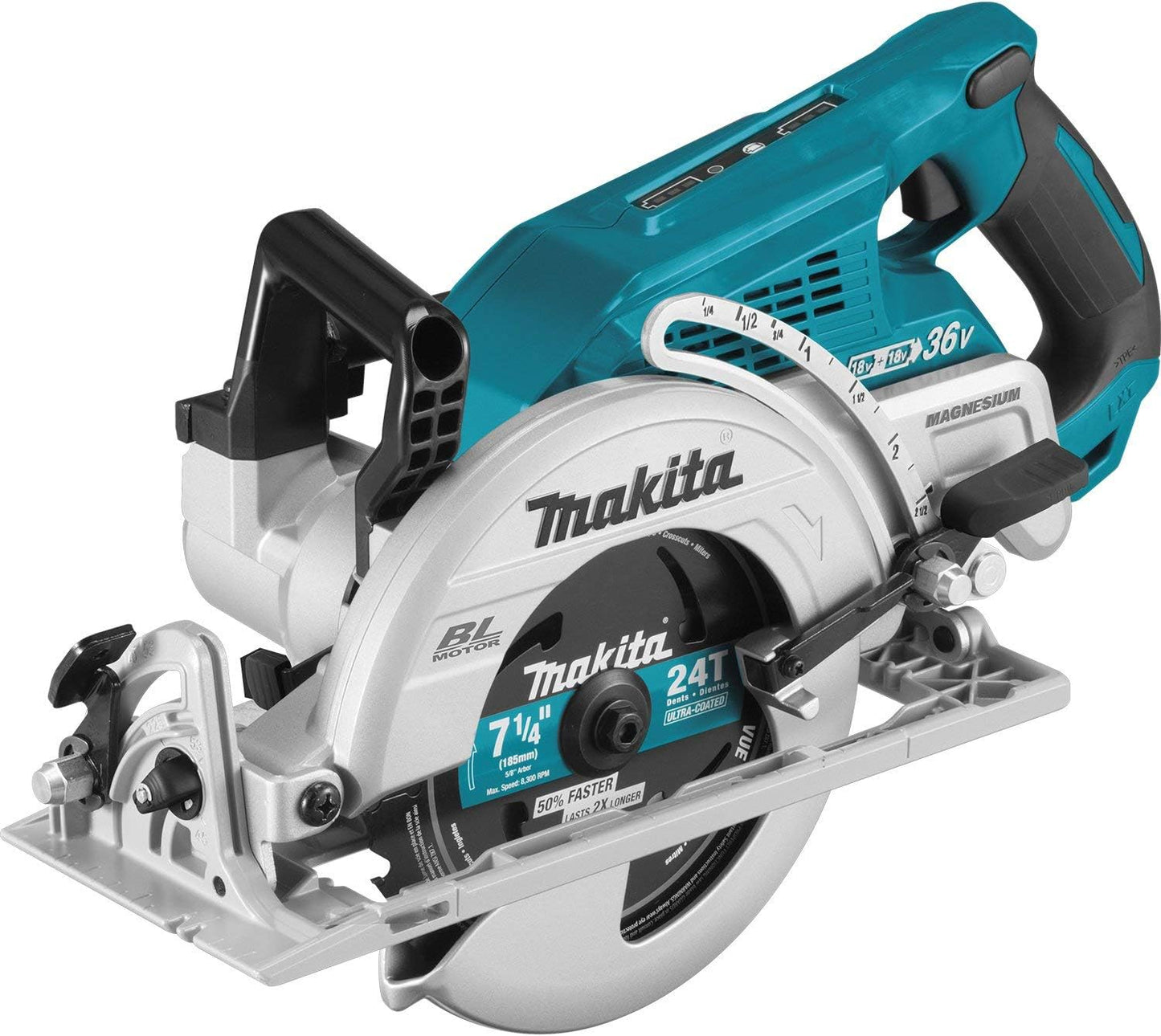 Makita XSR01Z 18V X2 LXT Lithium-Ion 36V Brushless Cordless Rear Handle 7-1/4" Circular Saw, Tool Only (Renewed)