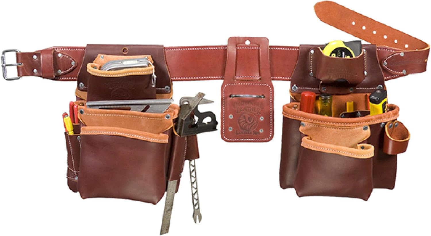 Occidental Leather Pro Framer Package - Medium - 21 Pockets & Tool Holders - Premium Top-Grain Leather - Made in USA