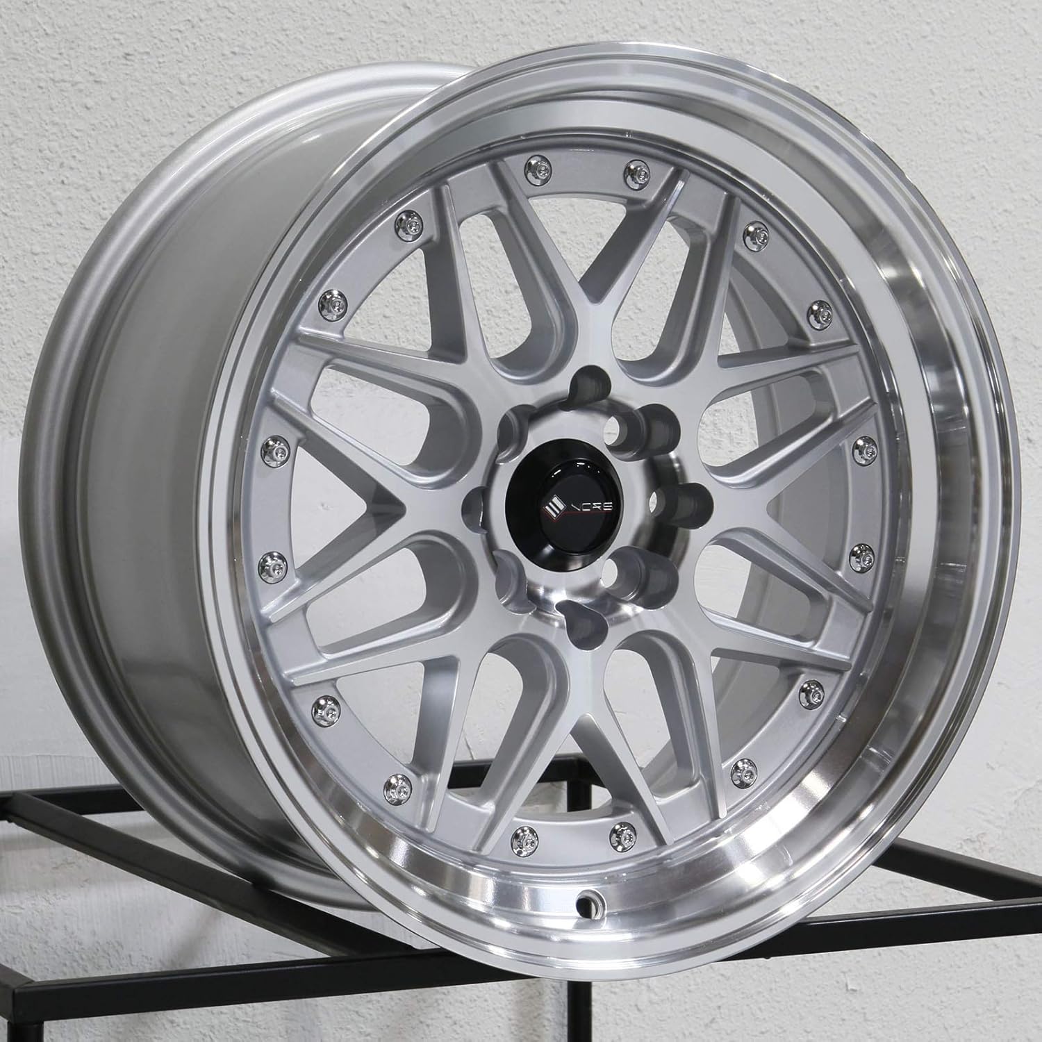 16x8 Vors VR7 4x100/4x114.3 20 Silver Wheel Rim 73.1