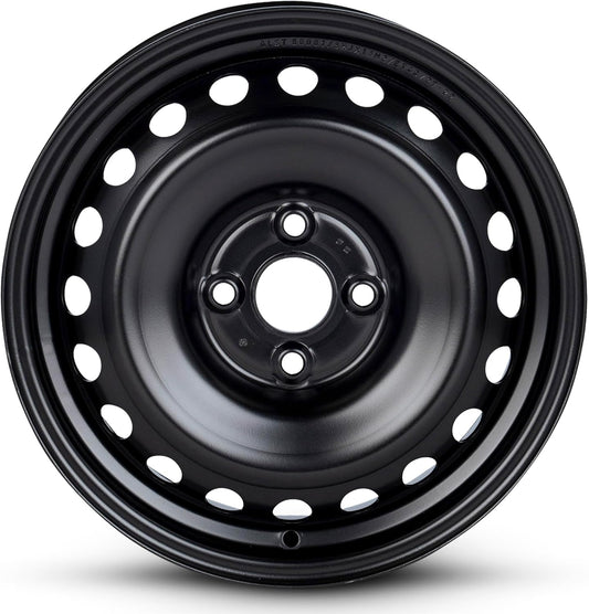 For 2018-2024 Hyundai Accent 15 Inch Painted Black Rim - OE Direct Replacement - Road Ready Car Wheel
