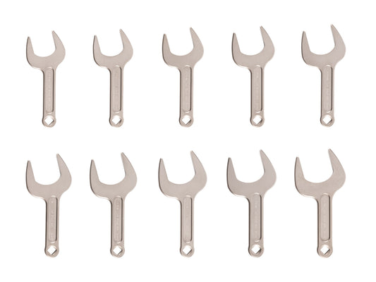 TEKTON 10 -Piece Set Standard (SAE) Angle Open end Wrench (no case)