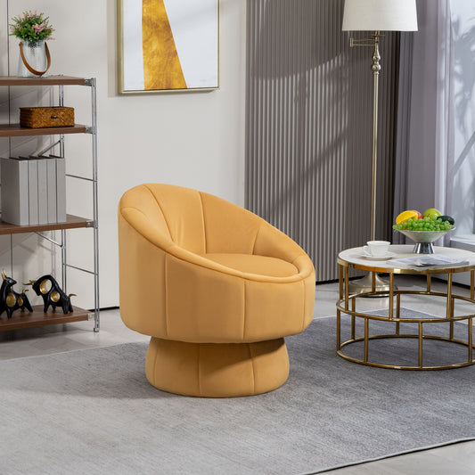 LOVMOR Mid Century Modern Accent Chair with Wood Frame Upholstered Chair For Living Room Chairs with Waist Cushion