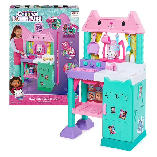 Spin Master  Gabby Feets Dollhouse Cakey Kitchen Playset w/ Accessories and Play Food