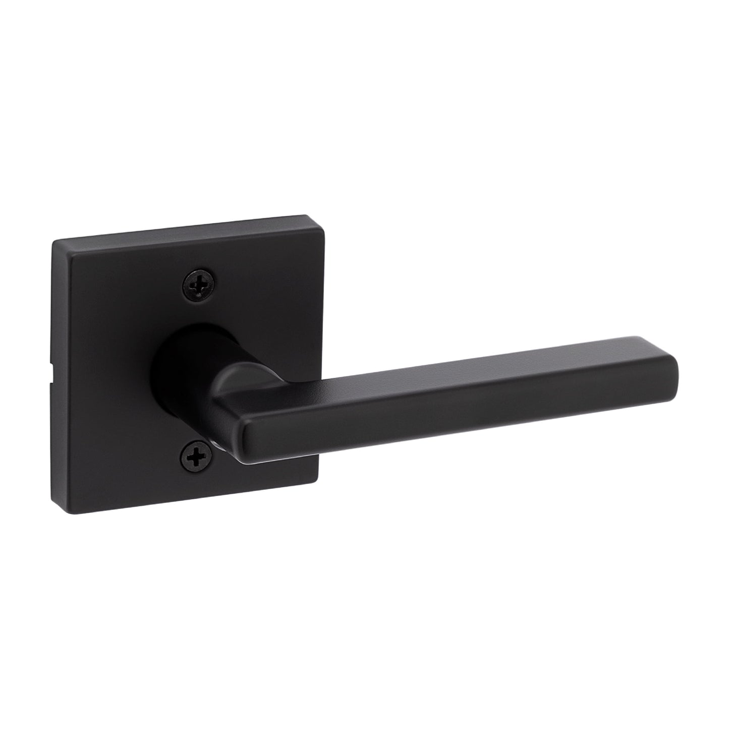 Kwikset Halifax Square Dummy Lever Doorknob Matte Black - Single Lever