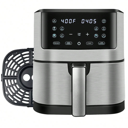 8.5 QT Large Air Fryer, 10 In 1 Touch Screen, 1700W Air Fryer Oven With 360° Air Circulation, Airfryer Toaster Oven Food Warmer, Adjustable Timer & Temperature And Nonstick Basket For Oil Less Or Low