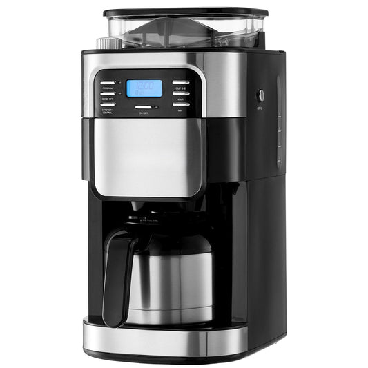 8-Cup programmable coffee machine with automatic brewing function - 24-hour timer, glass bottle and automatic shutdown