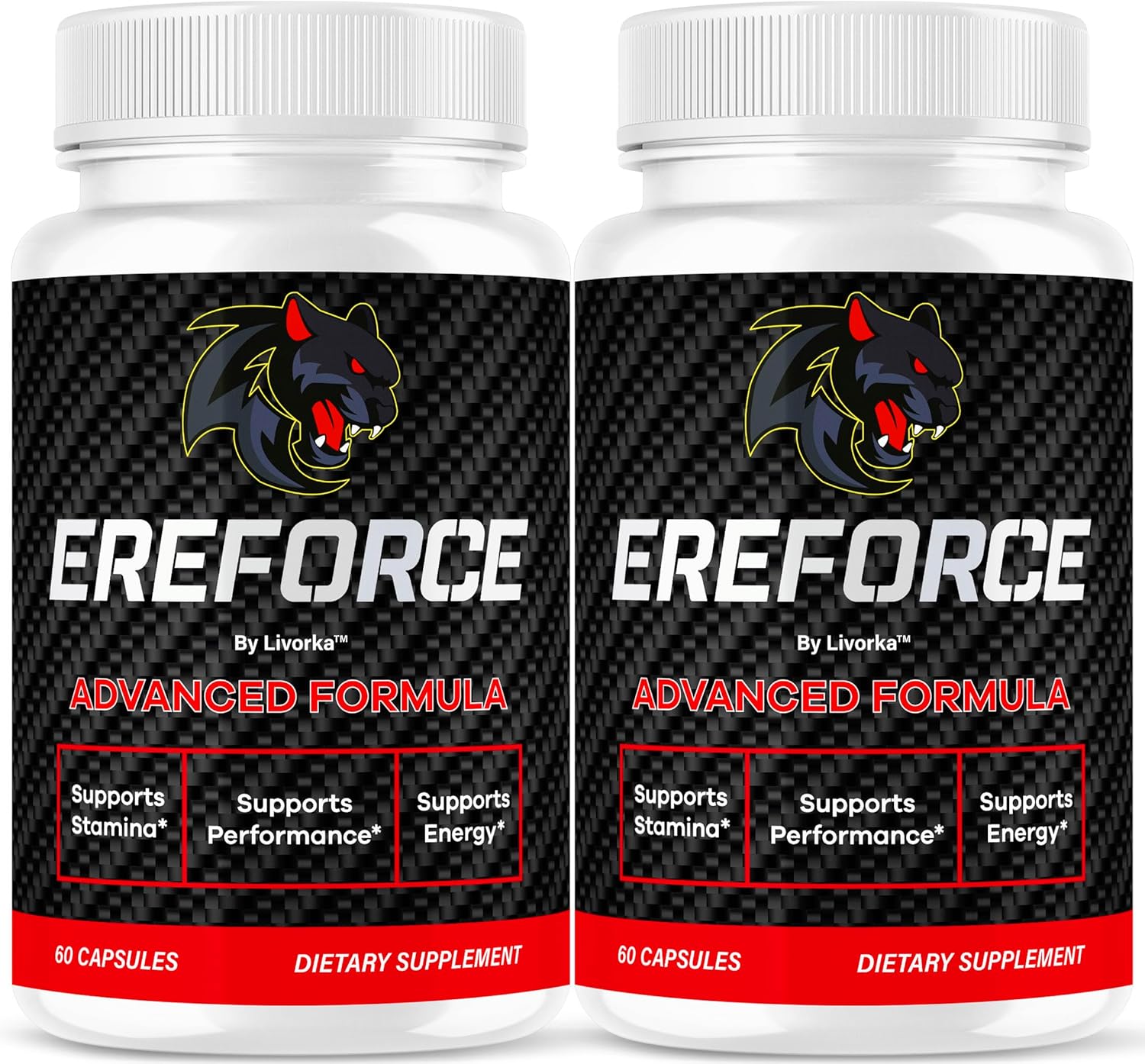 (2 Pack) Ereforce - Ereforce Capsules Advanced Daily Formula Premium All Natural Ingredients- Maximum Strength, EreforcePills Support Reviews for Overall Health and Wellness, 120 Capsules for 2 Months